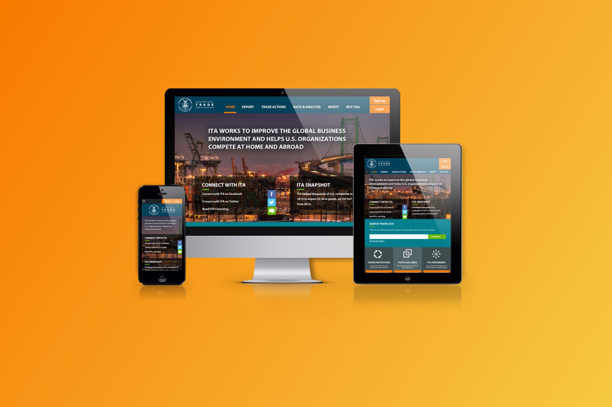 portfolio - commerce dept trade website 1