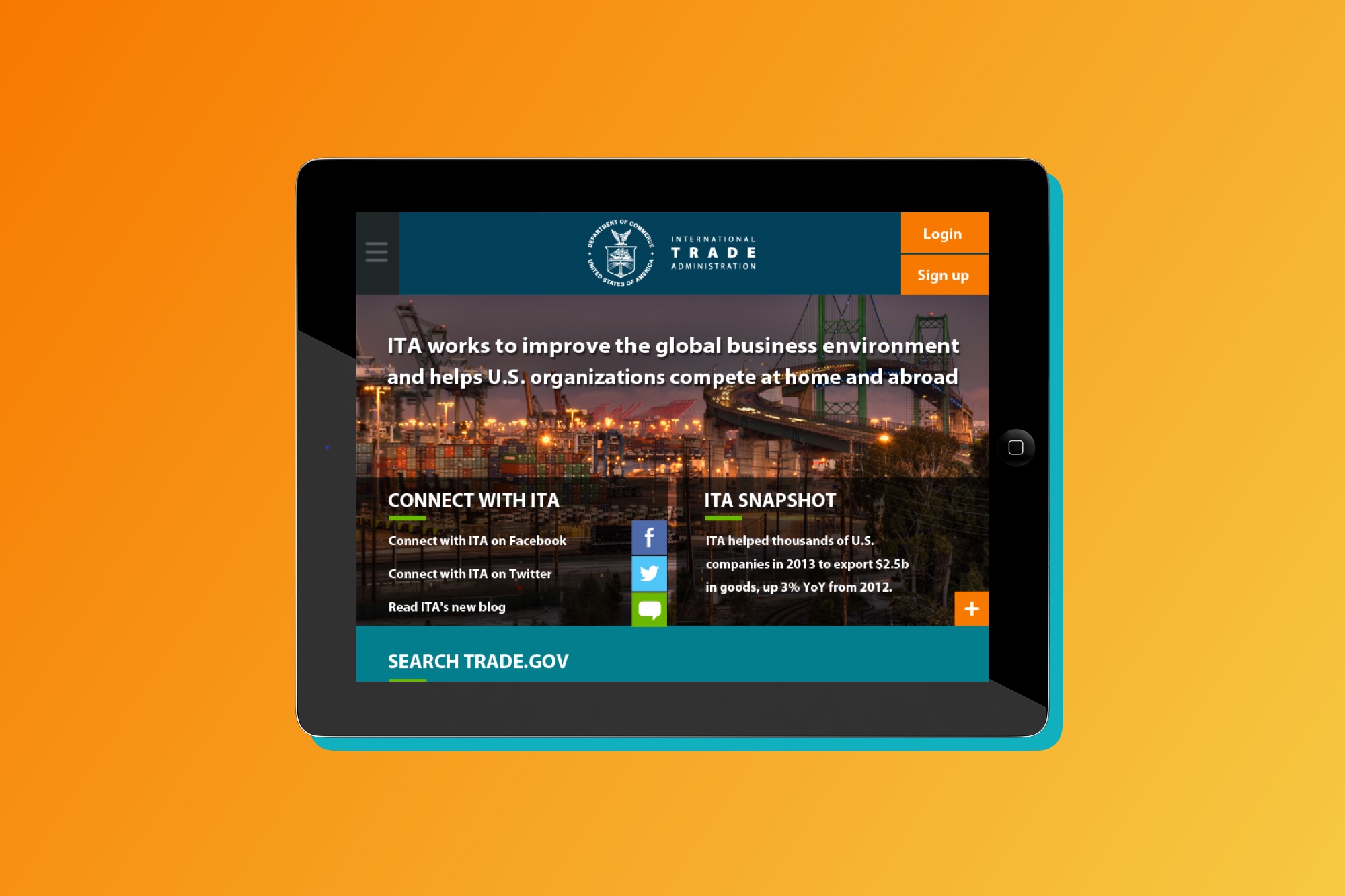 portfolio - Commerce ITA ipad app