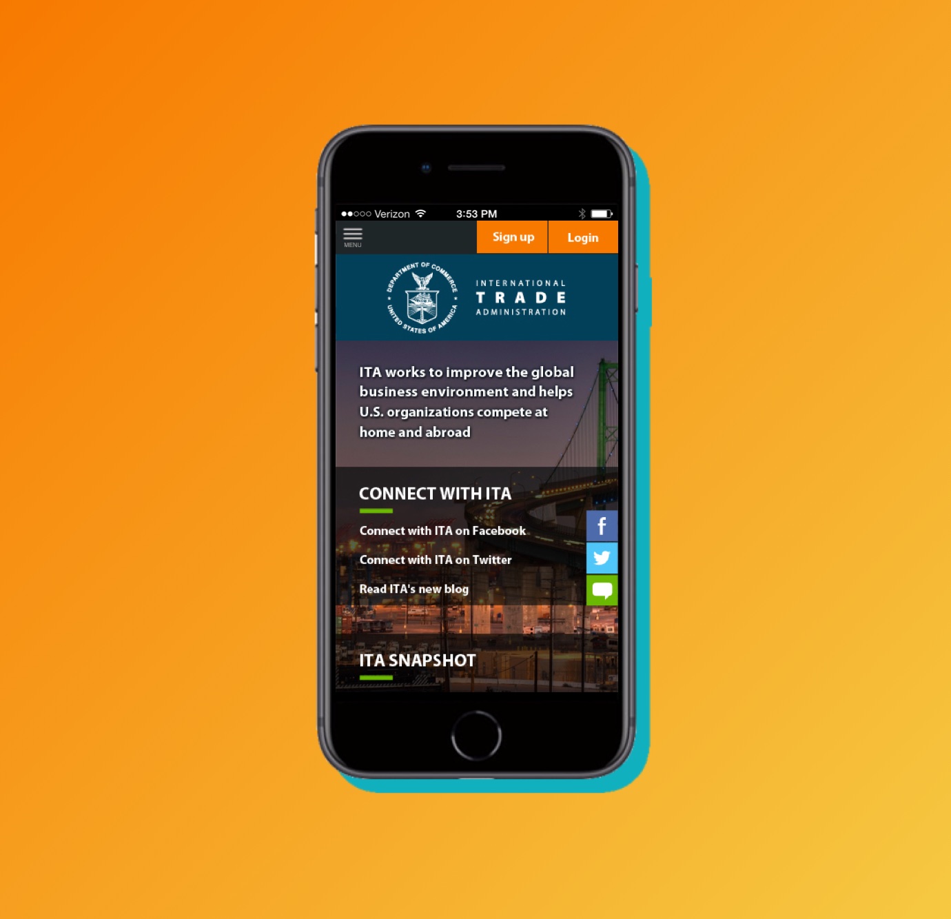 portfolio - Commerce ITA mobile app