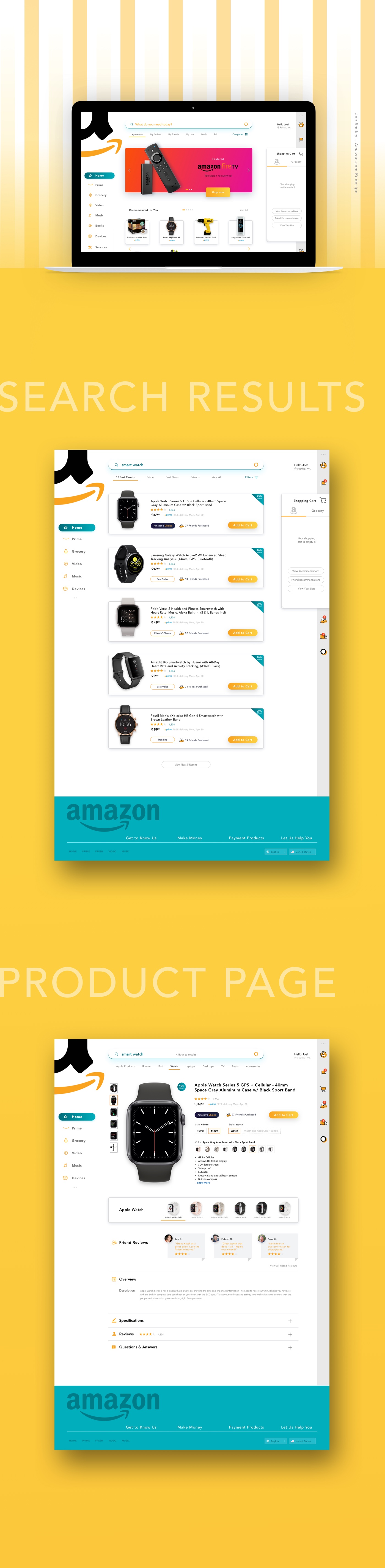 Joe Smiley - Amazon web redesign