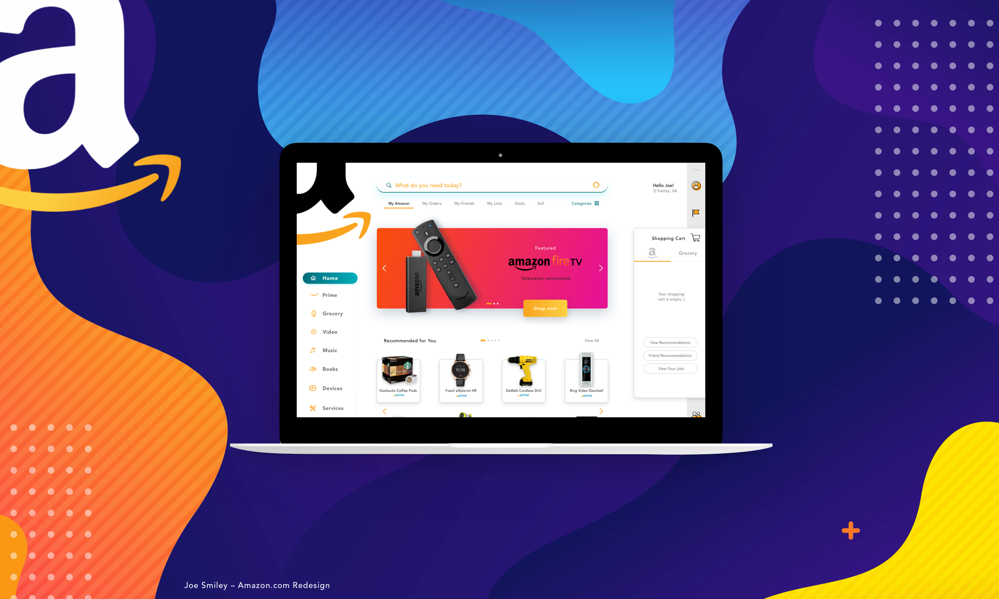 amazon redesigned web experience by Joe Smiley