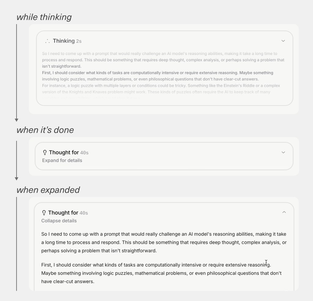 Grok reasoning example
